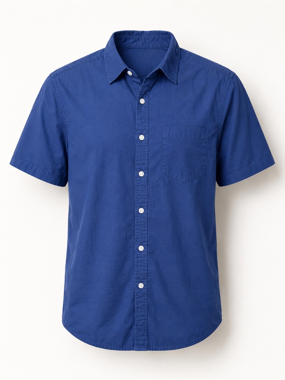 Cactus Handcrafted Goods Cobalt Blue Button Up Shirt Men’s Medium
